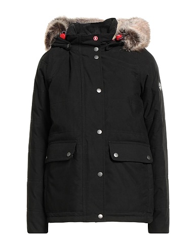 BARBOUR Coat Black 63% Polyester, 20% Cotton, 17% Polyamide