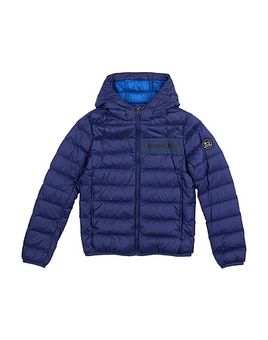 WOOLRICH Shell jacket Navy blue 100% Polyamide, Cotton