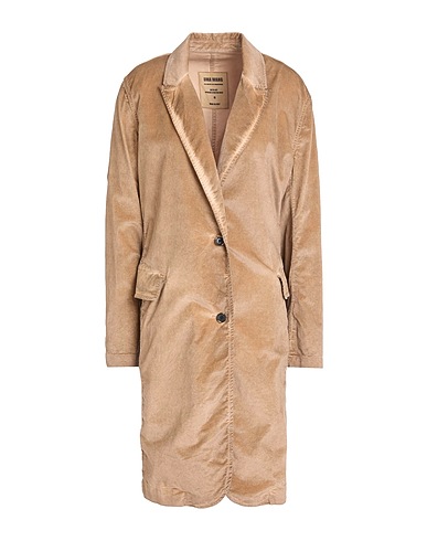 UMA WANG Coat Light brown 79% Cotton, 19% Modal, 2% Elastane