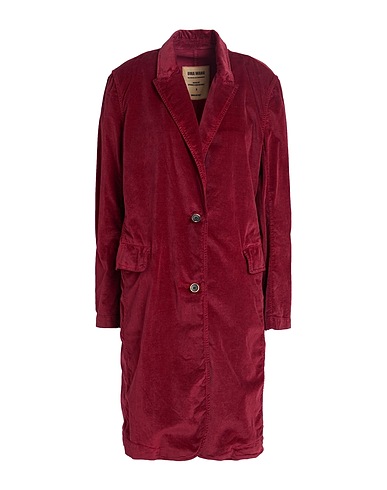 UMA WANG Coat Burgundy 79% Cotton, 19% Modal, 2% Elastane