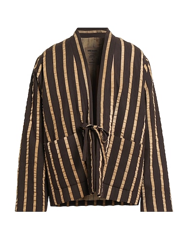 UMA WANG Jacket Brown 62% Viscose, 24% Cotton, 14% Polyamide