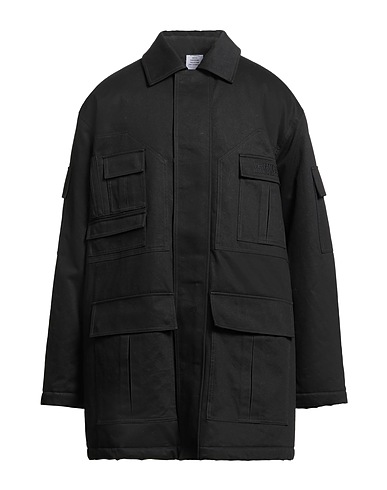 VETEMENTS Coat Black 100% Cotton