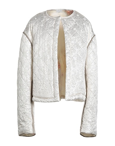 DRIES VAN NOTEN Jacket Cream 75% Silk, 24% Polyester, 1% Polyamide