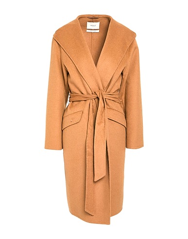 VICOLO Cappotto Cammello 50% Lana, 50% Poliestere