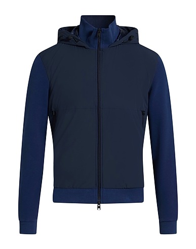 WOOLRICH Jacket Midnight blue 100% Organic cotton, Polyamide