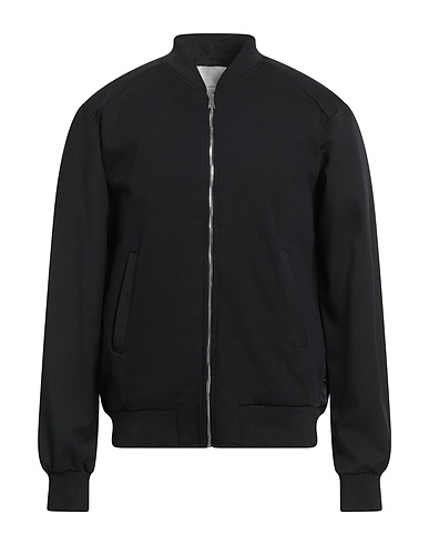 YES LONDON Bomber Black 100% Cotton, Virgin Wool, Polyester, Elastane