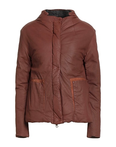 TRANSIT Jacket PAR-SUCH Brown 80% Lambskin, 15% Virgin Wool, 4% Polyamide, 1% Elastane