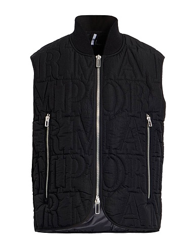 EMPORIO ARMANI Vest Black 74% Acrylic, 14% Wool, 11% Polyester, 1% Elastane