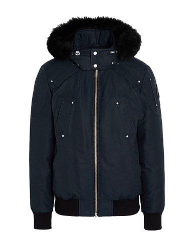 MOOSE KNUCKLES Jacket Midnight blue 74% Cotton, 26% Nylon