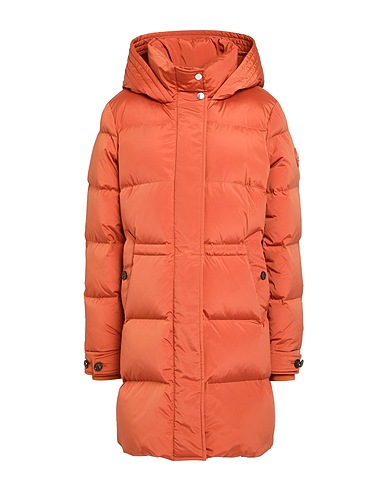 WOOLRICH Shell jacket Rust 91% Polyamide, 9% Elastane