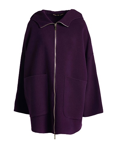 SEVENTY VENEZIA Coat Purple 70% Wool, 15% Polyester, 10% Cashmere, 5% Other Fibres
