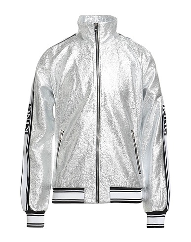 DOLCE&GABBANA Bomber Silver 83% Cotton, 17% Polyester, Silk, Elastane