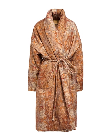 UMA WANG Coat Brown 46% Virgin Wool, 39% Linen, 15% Polyamide