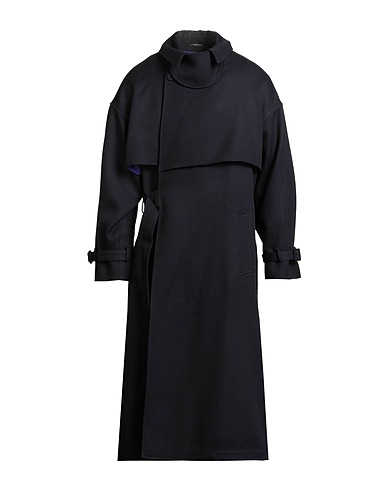 EMPORIO ARMANI Coat Navy blue 100% Virgin Wool