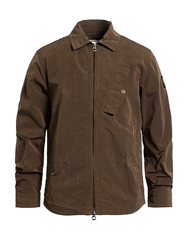BELSTAFF Jacket Dark brown 50% Polyester, 50% Polyamide