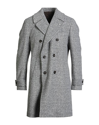 L.B.M. 1911 Coat Grey 45% Polyester, 40% Acrylic, 15% Wool