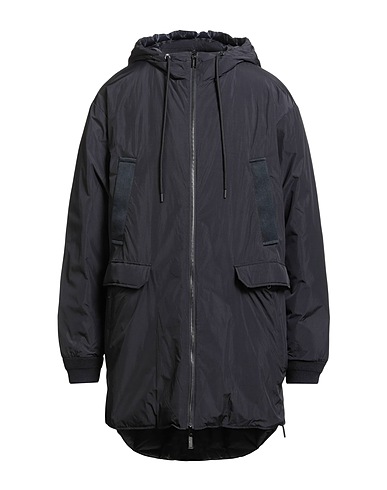 EMPORIO ARMANI Cappotto Blu notte 100% Poliammide, Acrilico, Poliestere, Lana, Elastan