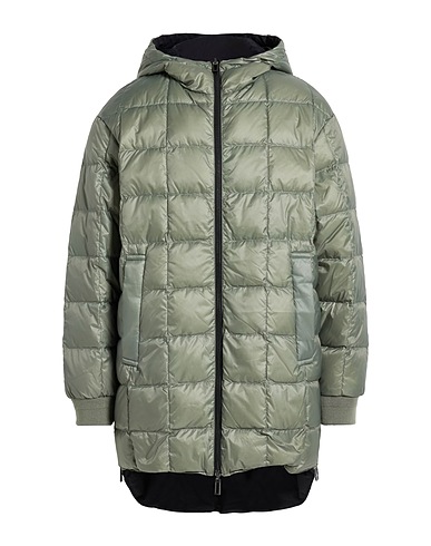 EMPORIO ARMANI Coat Sage green 100% Polyamide, Acrylic, Polyester, Wool, Elastane