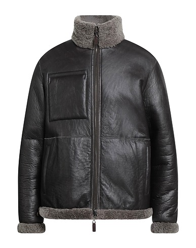 EMPORIO ARMANI Faux Fur & Shearling Dark brown 100% Shearling