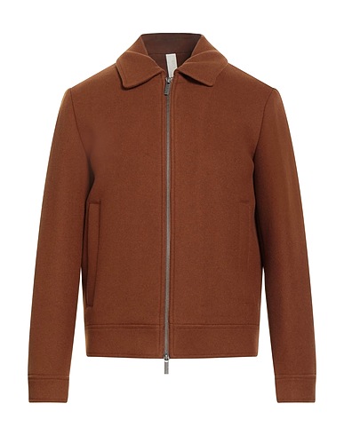 SELECTED HOMME Giubbotto Marrone 50% Lana riciclata, 45% Poliestere, 5% Altre Fibre
