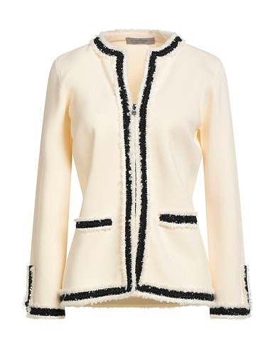 D.EXTERIOR Cardigan Ivory 100% Merino Wool