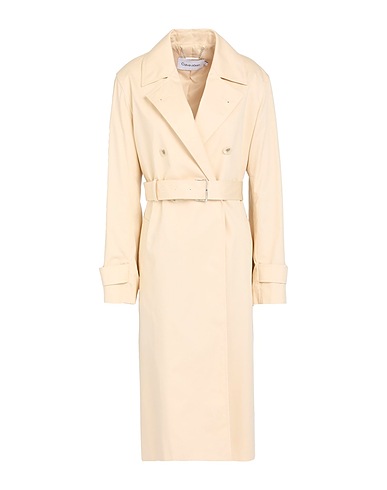 CALVIN KLEIN Double breasted pea coat Beige 100% Cotton