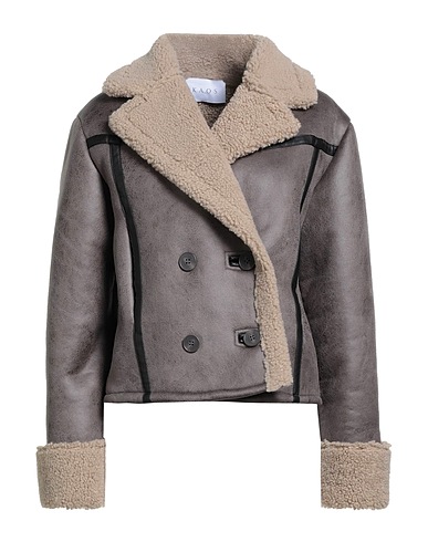 KAOS Teddy Coat Taupe 100% Polyester