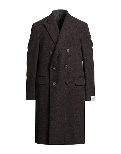 CARUSO Coat Chocolate brown 95% Wool, 5% Cashmere