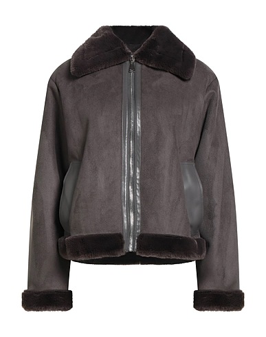 KAOS Teddy Coat Grey 100% Polyester, Polyurethane