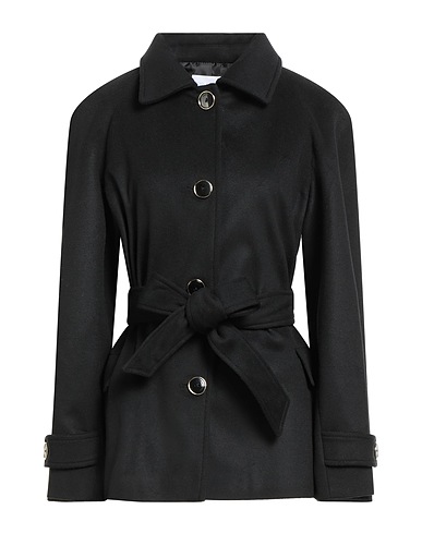 DIANA GALLESI Coat Black 73% Wool, 22% Polyamide, 5% Cashmere