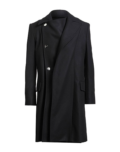 BALMAIN Coat Midnight blue 80% Virgin Wool, 20% Polyamide