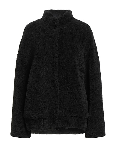 VICOLO Teddy Coat Black 100% Polyester