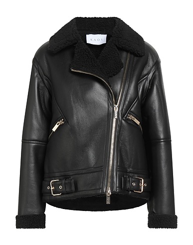KAOS Biker jacket Black 100% Polyester