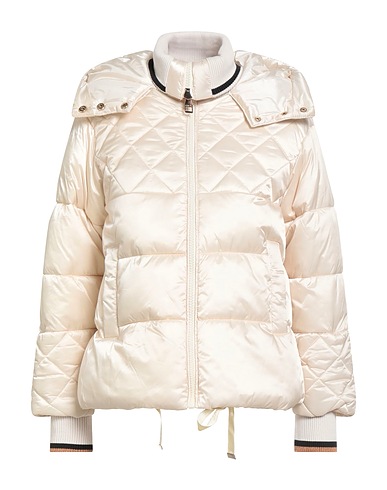 GAUDÌ Shell  jacket JEANS Beige 55% Polyester, 45% Polyamide