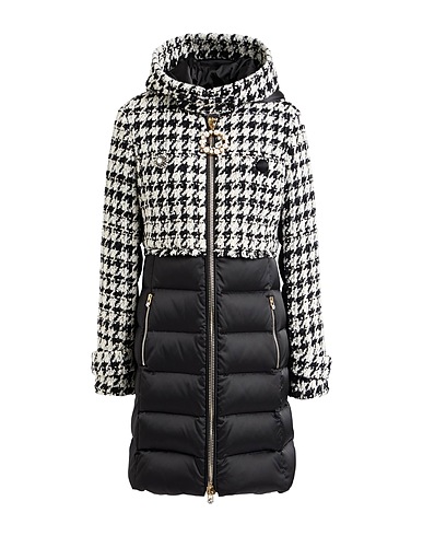 VDP VIA DELLE PERLE Shell jacket Black 40% Synthetic fibers, 25% Acrylic, 21% Virgin Wool, 12% Wool, 2% Other Fibres