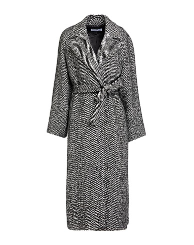 CARACTÈRE Coat Black 68% Viscose, 27% Polyamide, 5% Elastane, Polyacrylic, Wool