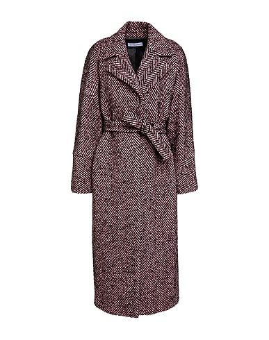 CARACTÈRE Coat Pink 68% Viscose, 27% Polyamide, 5% Elastane, Polyacrylic, Wool