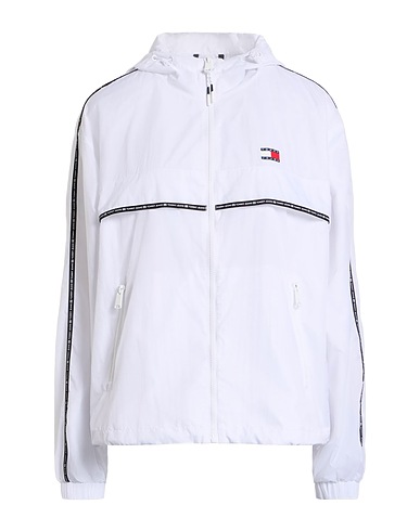 TOMMY JEANS Μπουφάν Λευκό 100% Πολυαμίδη