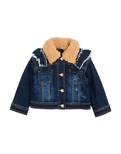 MONNALISA Jeansjacke Blau 72% Baumwolle, 25% Polyester, 2% Elastan, 1% Viskose