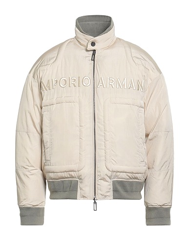 EMPORIO ARMANI Piumino Beige 100% Poliammide, Acrilico, Poliestere, Elastan
