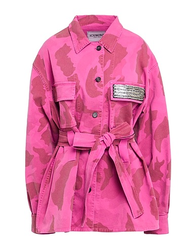 ICEBERG Denim jacket 98% Cotton, 2% Elastane