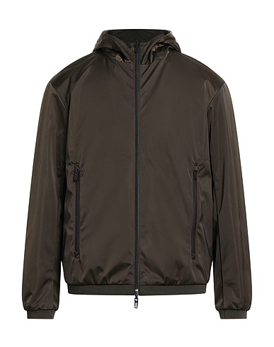 EMPORIO ARMANI Jacke Dunkelgrün 62% Polyester, 20% Viskose, 15% Wolle, 3% Elastan