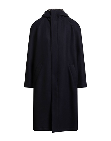 EMPORIO ARMANI Coat Midnight blue 78% Virgin Wool, 22% Polyamide