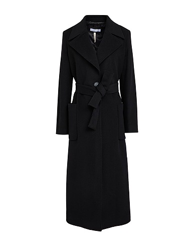 CARACTÈRE Coat ÈSSENTIAL Black 77% Wool, 20% Polyamide, 3% Cashmere