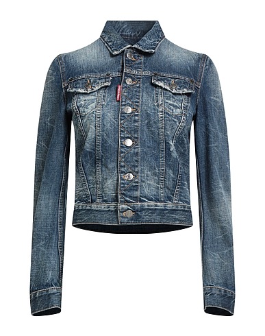DSQUARED2 Jeansjacke Blau 100% Baumwolle