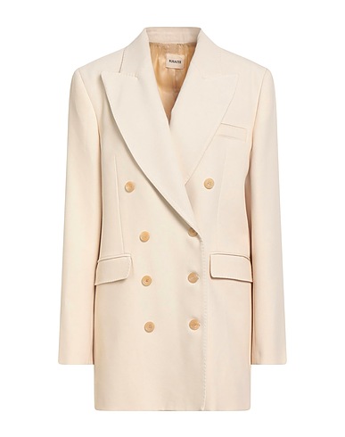 KHAITE Coat Ivory 75% Virgin Wool, 25% Viscose