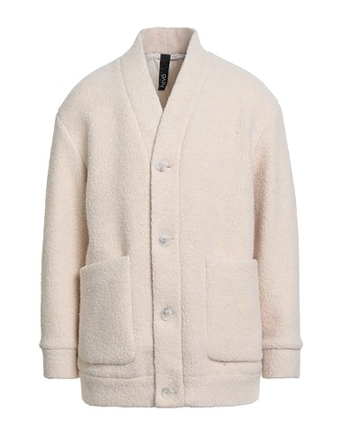 HEVÒ Teddy Coat Ivory 59% Wool, 21% Polyamide, 16% Polyester, 4% Other Fibres