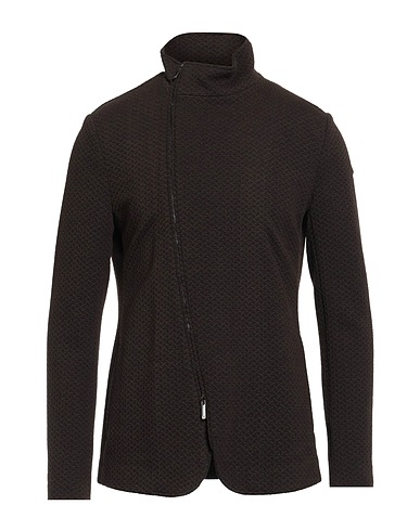 EMPORIO ARMANI ブルゾン ブラウン レーヨン 27% / ウール 25% / アクリル 25% / ナイロン 20% / ポリウレタン 3%
