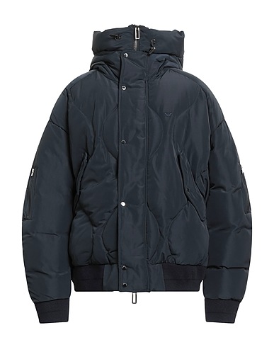 EMPORIO ARMANI Piumino Blu navy 100% Poliestere, Acrilico, Lana, Elastan