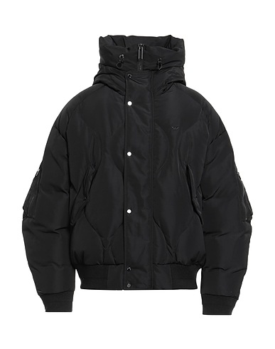 EMPORIO ARMANI Piumino Nero 100% Poliestere, Acrilico, Lana, Elastan